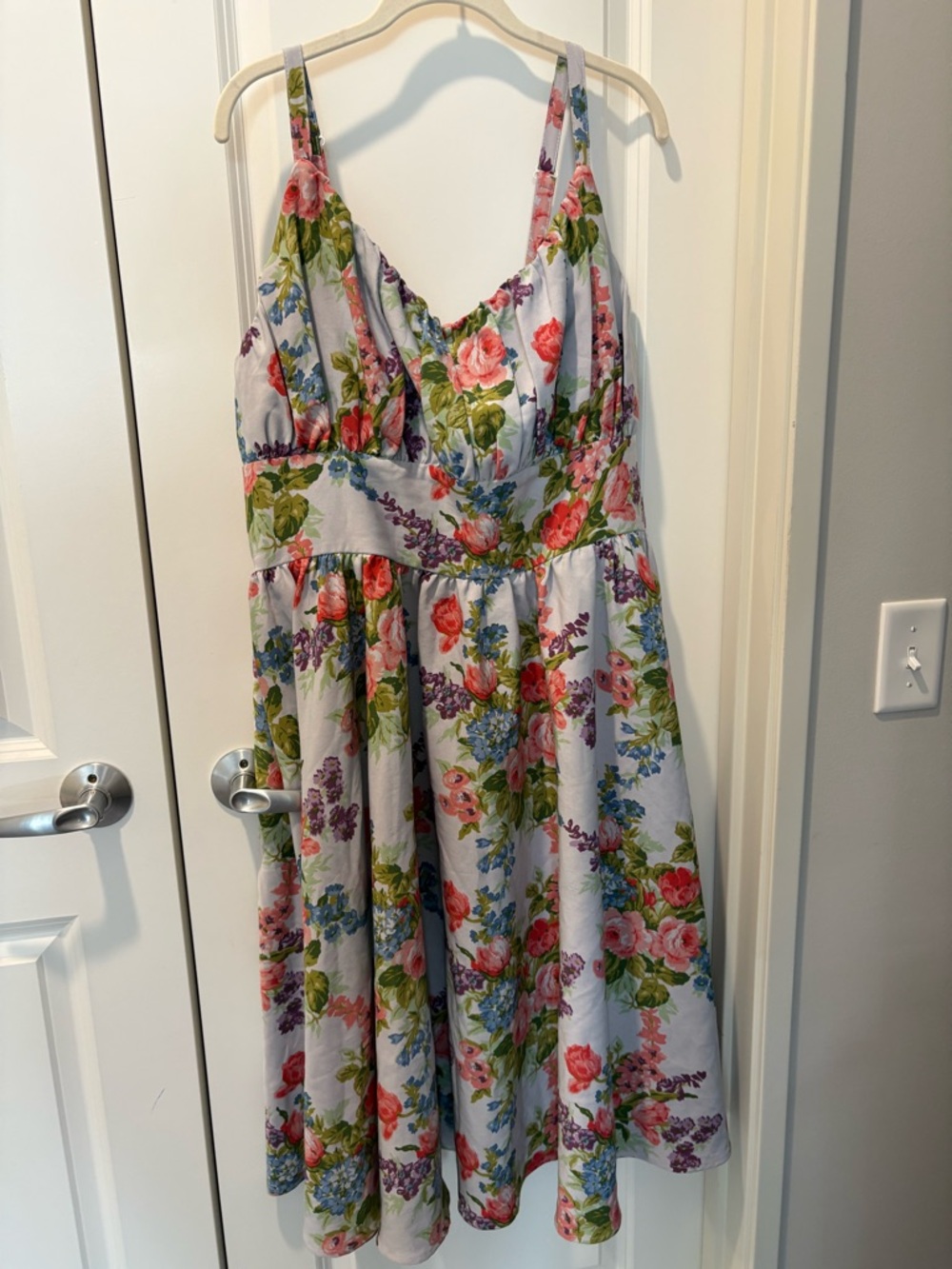 Floral A-Line Sundress in Pastel Multi